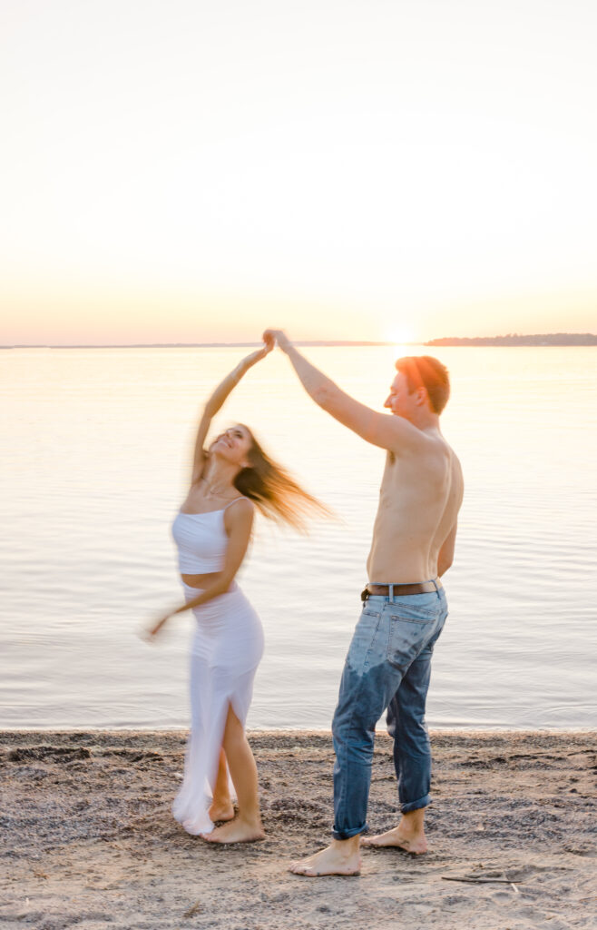 Hannah Braden Beach Engagement Grey Loft Studio 2023