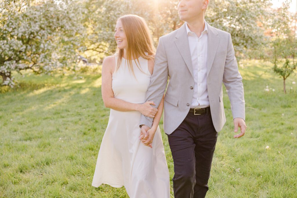 Amanda Mark Cherry Blossom Engagement Session Grey Loft Studio 2023