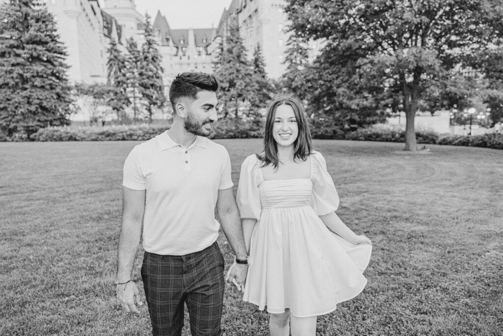 Bw Chloe Atakan Downtown Engagement Ottawa Grey Loft Studio 2023