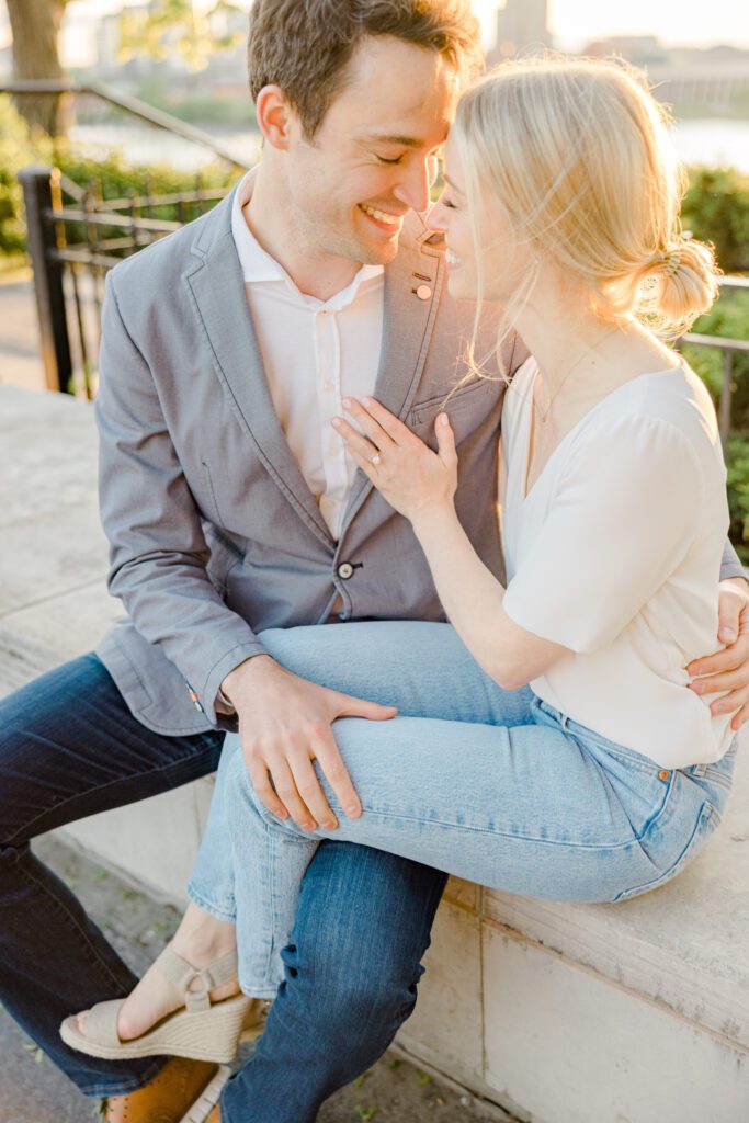Jordan Jason Downtown Engagement Grey Loft Studio 2023
