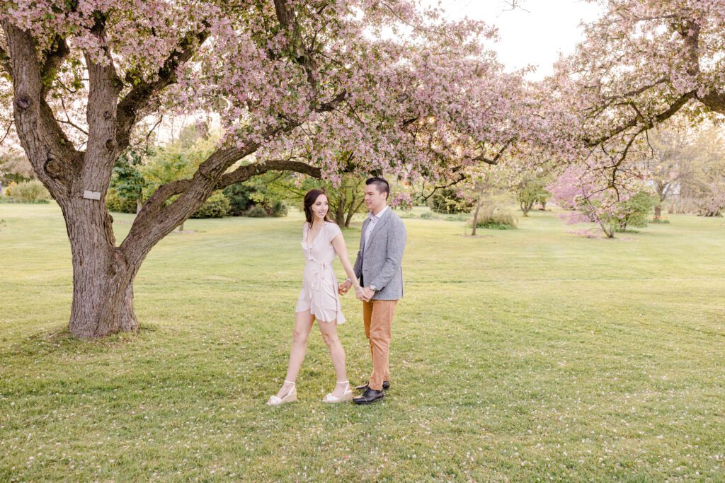 Sophie Andre May Cherry Blossom Engagement Grey Loft Studio 2023
