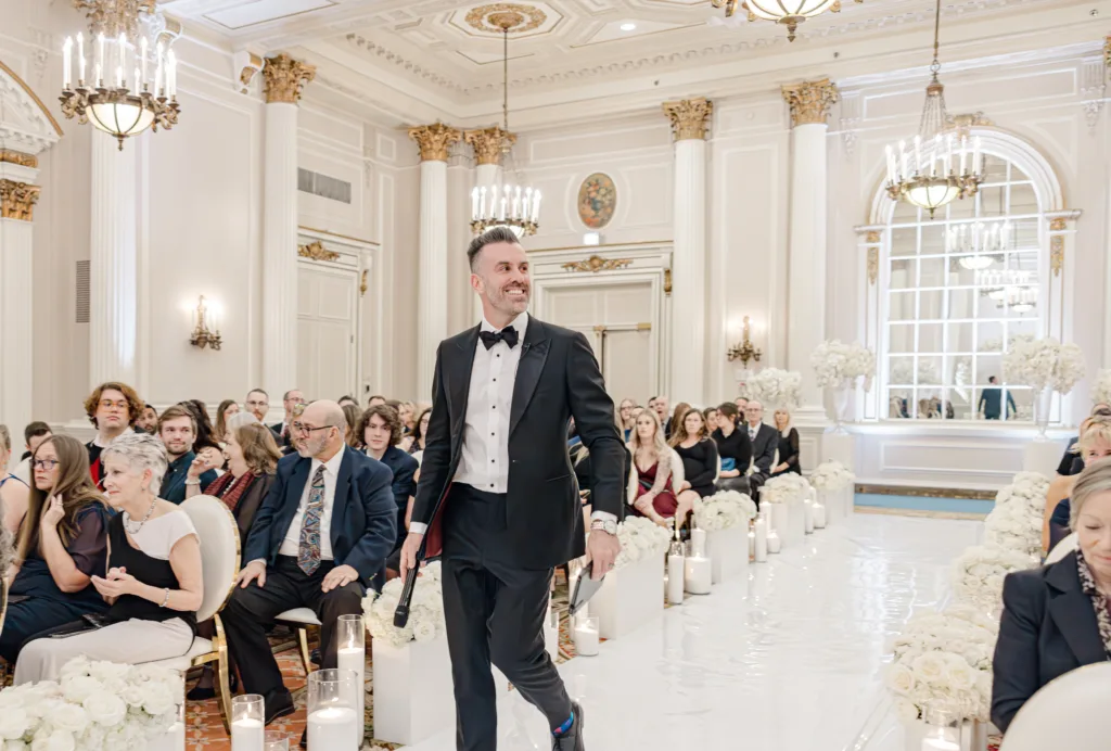 Ceremony Steph Mike Chateau Laurier Novemeber Grey Loft Studio 2023