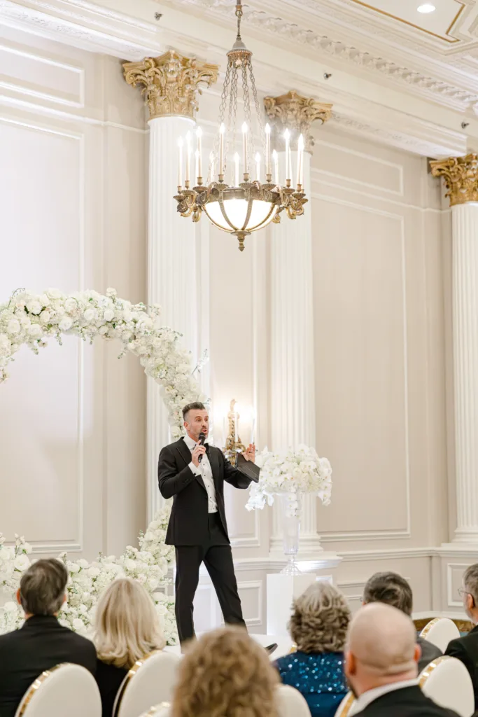 Ceremony Steph Mike Chateau Laurier Novemeber Grey Loft Studio 2023