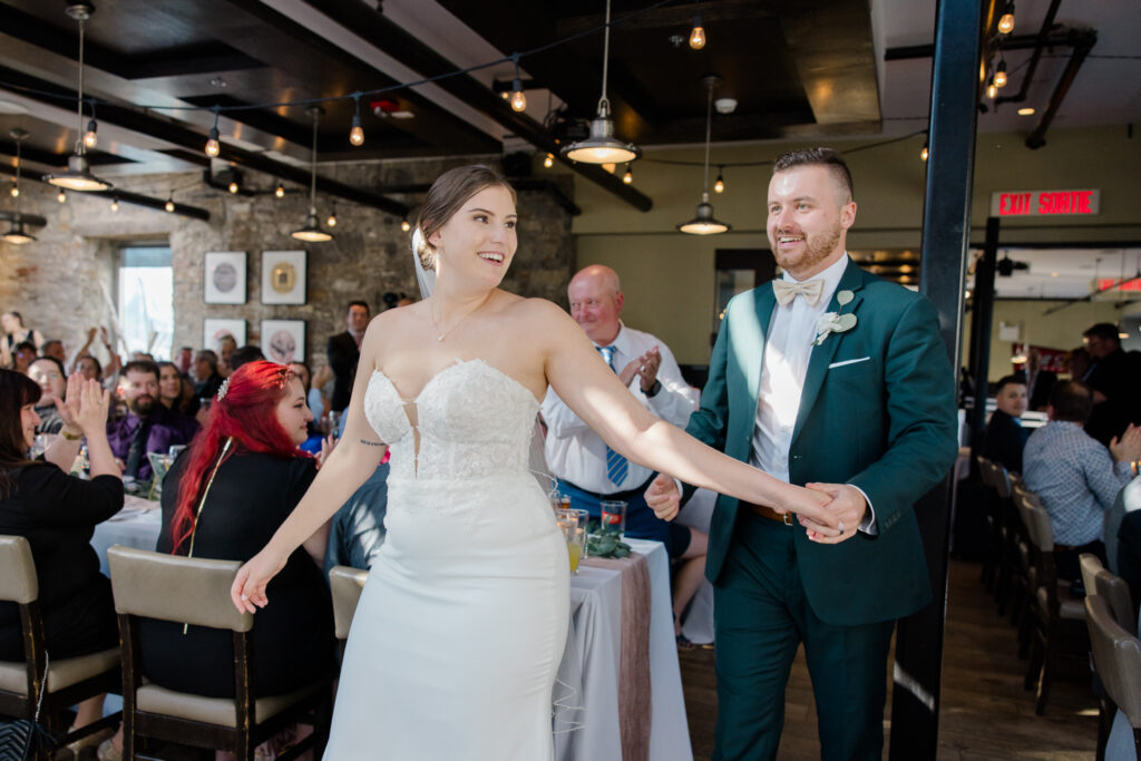 Kailyn Aaron Mill Street Brew Pub Wedding Grey Loft Studio 2024