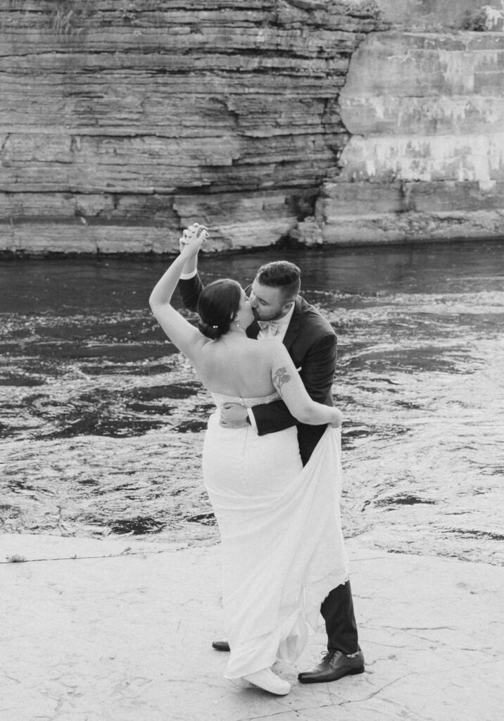 Kailyn Aaron Mill Street Brew Pub Wedding Grey Loft Studio 2024