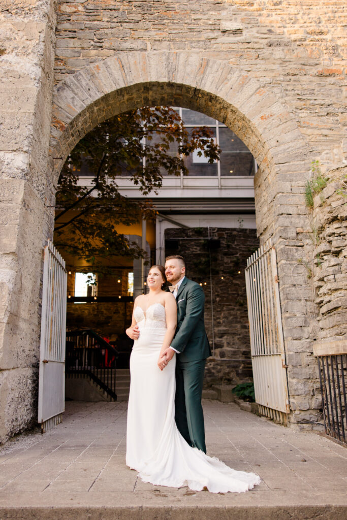 Kailyn Aaron Mill Street Brew Pub Wedding Grey Loft Studio 2024