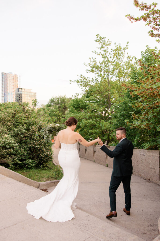 Kailyn Aaron Mill Street Brew Pub Wedding Grey Loft Studio 2024