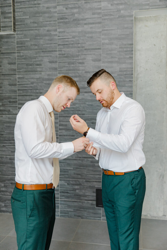 Kailyn Aaron Mill Street Brew Pub Wedding Grey Loft Studio 2024