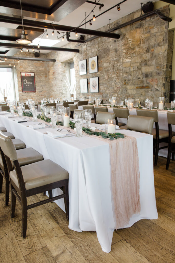 Kailyn Aaron Mill Street Brew Pub Wedding Grey Loft Studio 2024