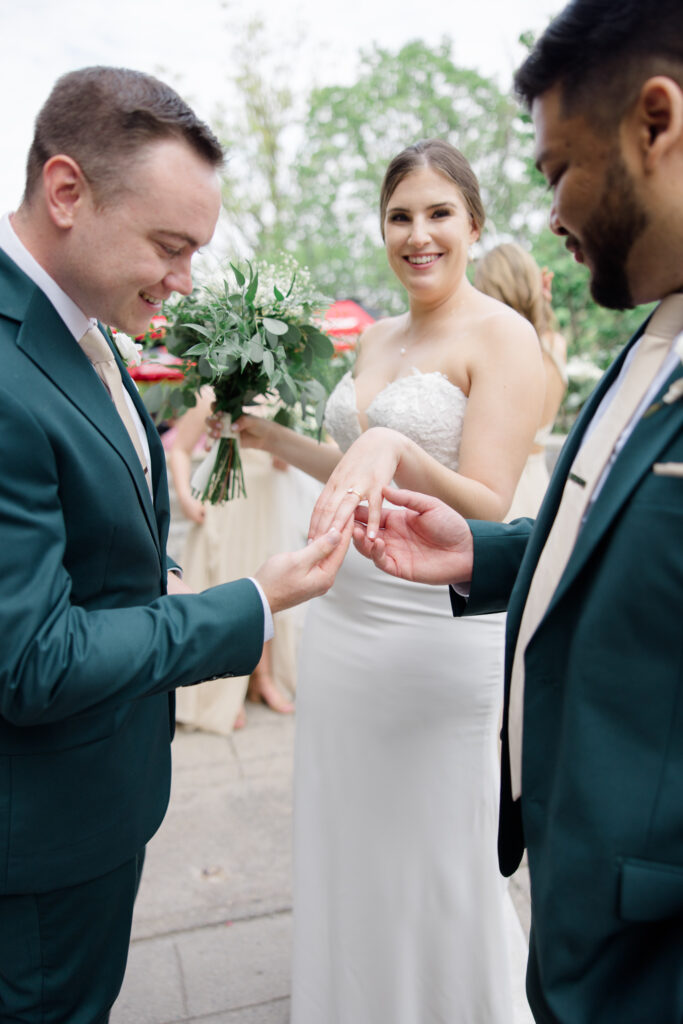 Kailyn Aaron Mill Street Brew Pub Wedding Grey Loft Studio 2024