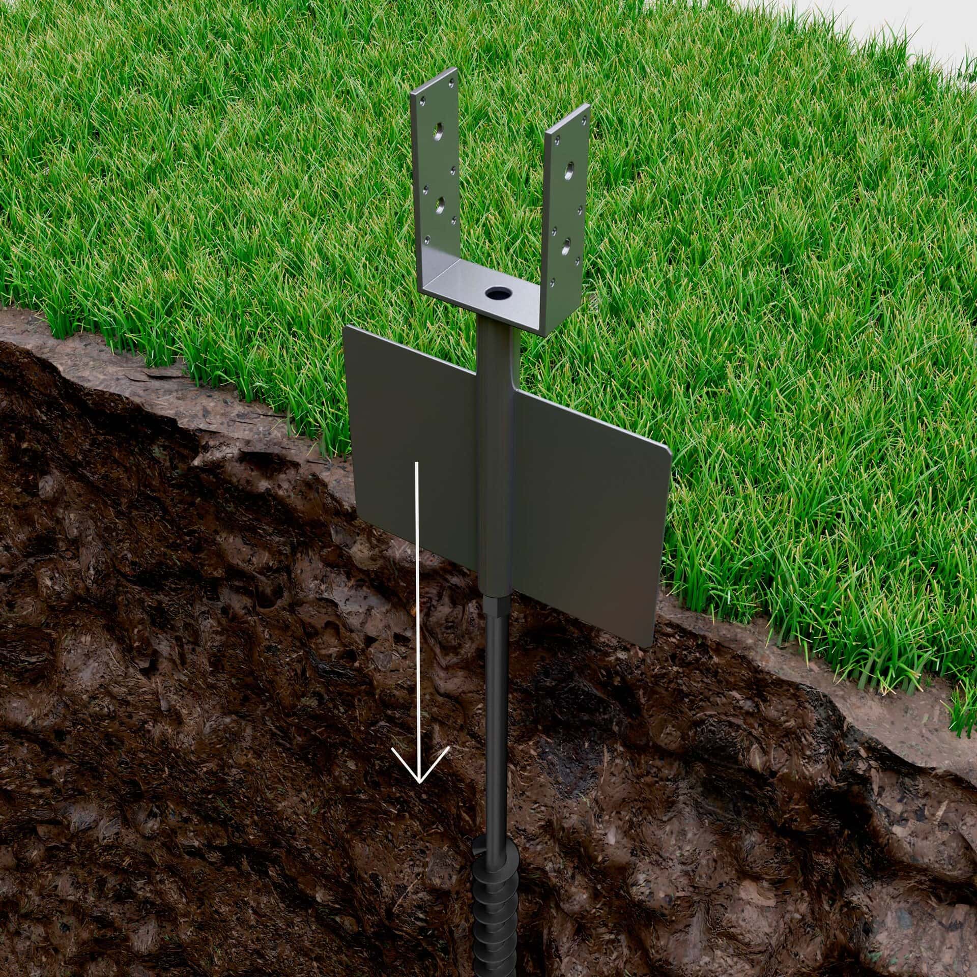 GroundPlug<sup>®</sup> Twister™ M20/125mm Post Bracket - Image 2