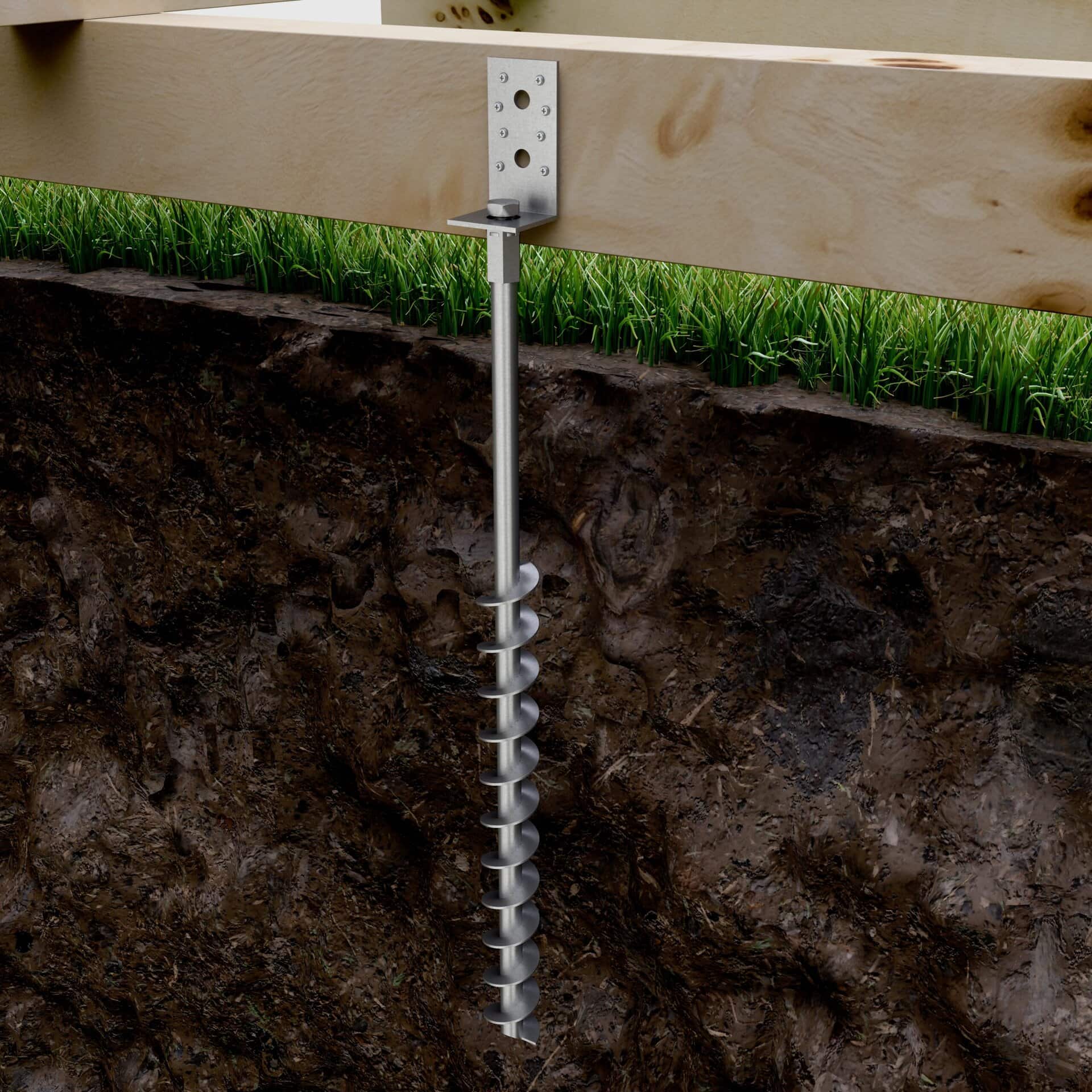 GroundPlug<sup>®</sup> Twister™ M12/600mm Screw Pile