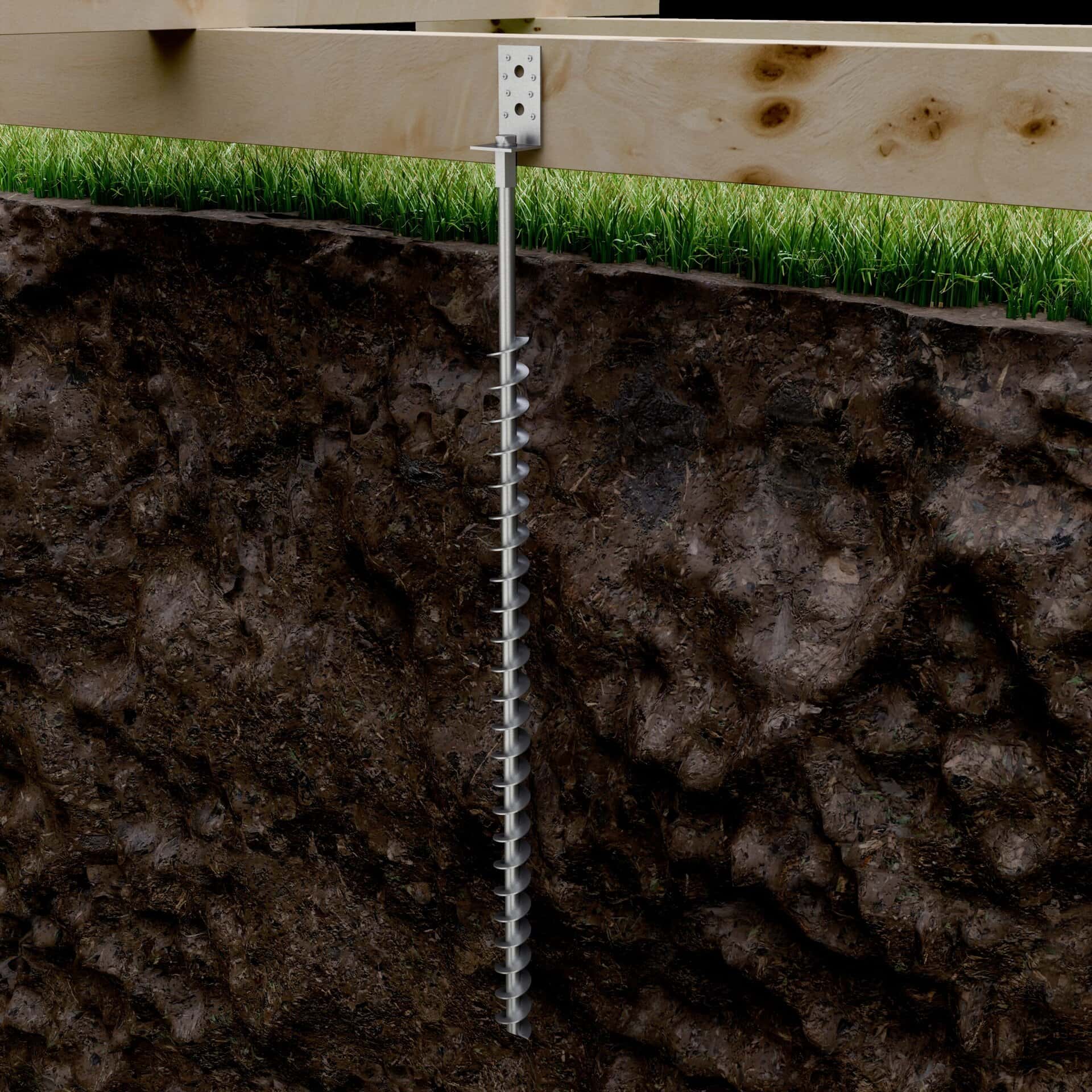 GroundPlug<sup>®</sup> Twister™ M12/1000mm Screw Pile