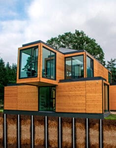 Modular house build with GroundPlug® TwisterTM Screw Pile Foundations.