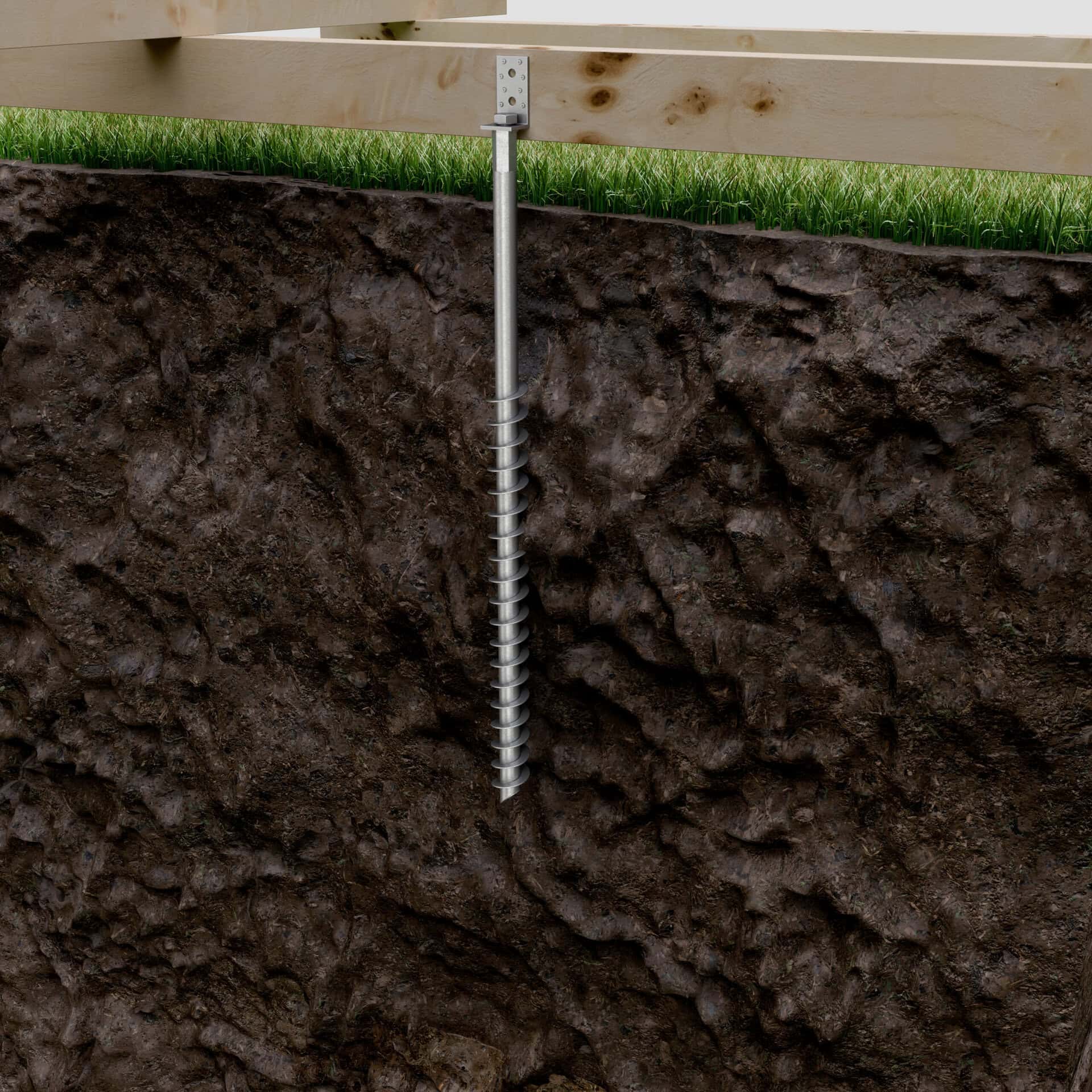 GroundPlug<sup>®</sup> Twister™ M20/1200mm Screw Pile