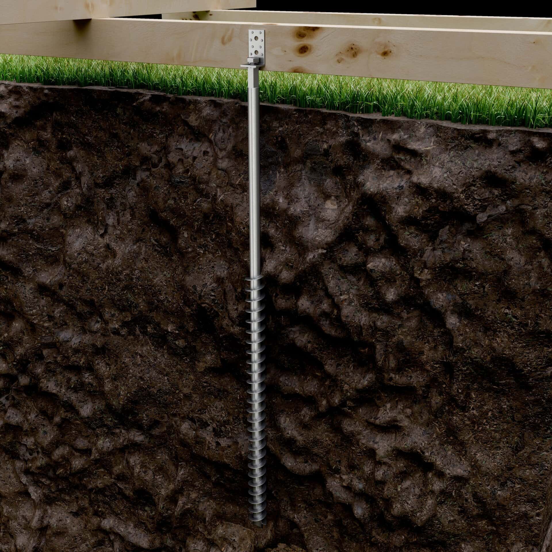 GroundPlug<sup>®</sup> Twister™ M20/1500mm Screw Pile