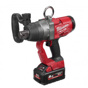 Impact wrench for M16 and M20 screw piles, Milwaukee M18ONEFHIWF1-0X, cordless power tool.