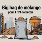 Calcul et utilisation des big bag mélange pour 1m3 de béton chantier