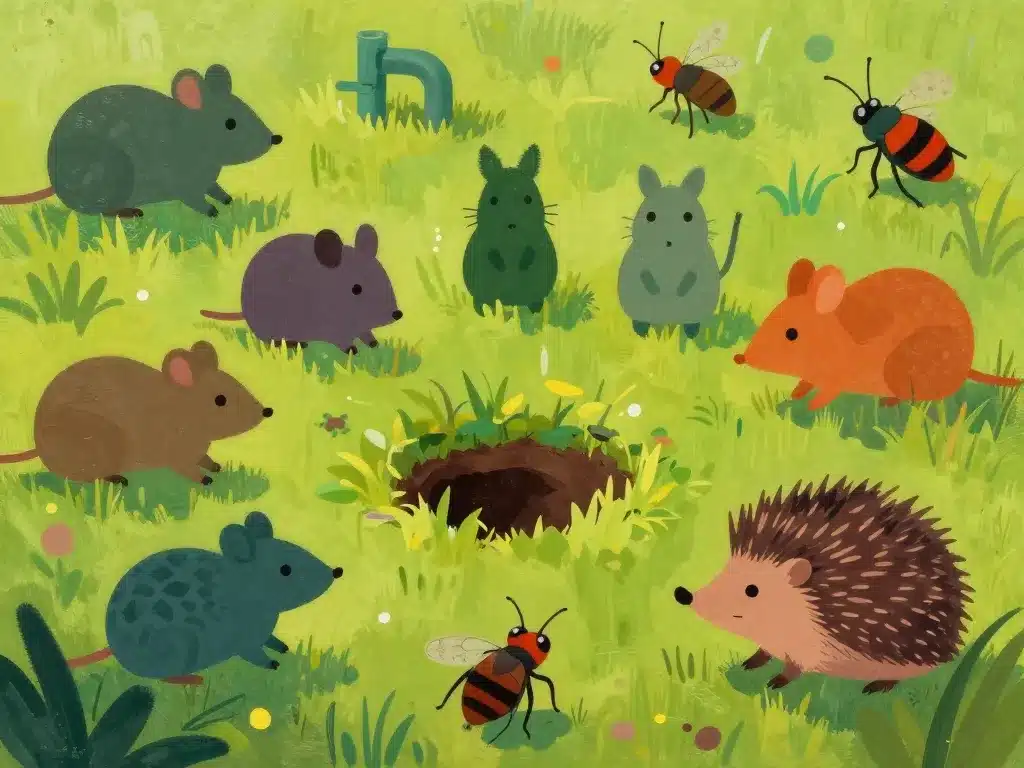 causes trou dans le jardin sans monticule animaux et structures