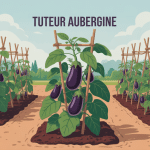 tuteur aubergines différents types au potager