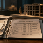 Tableau décomposition immeuble par composant sur bureau