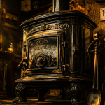 poêle à bois ancien en fonte prix brocante