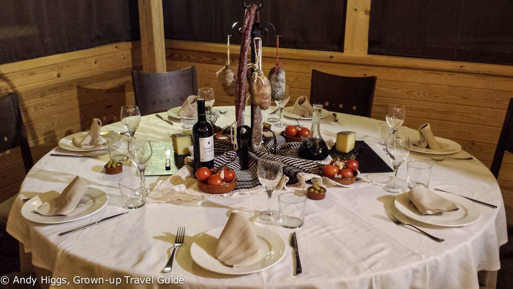 First course at Hotel Solineu restaurant, La Molina