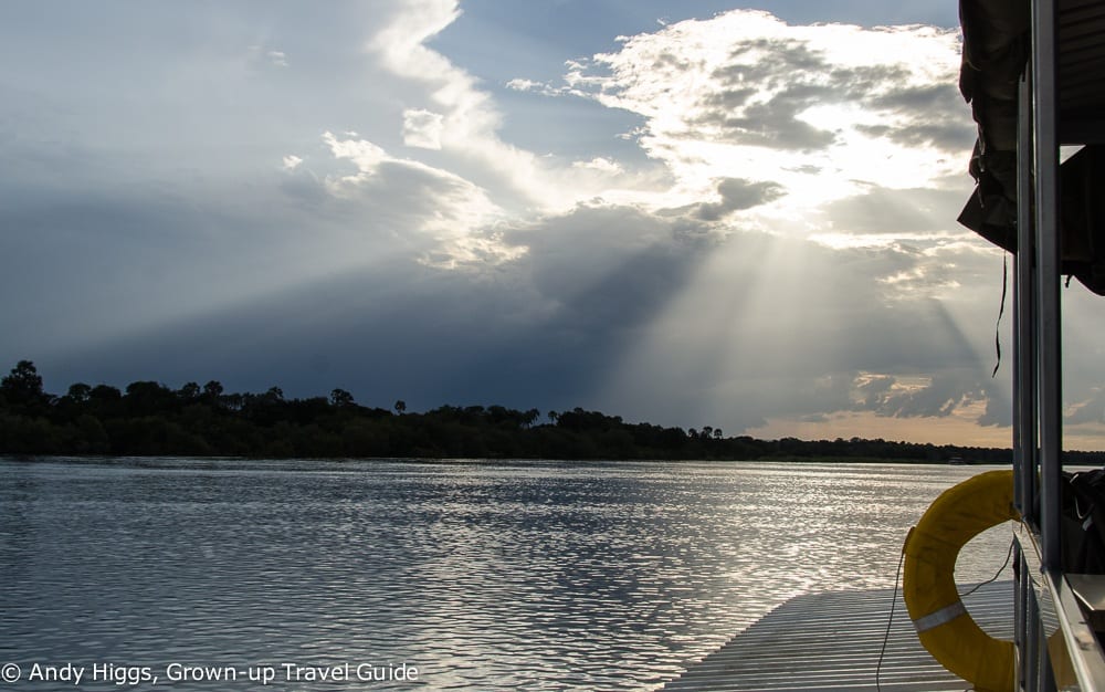 Sundowner cruise nearly sunset