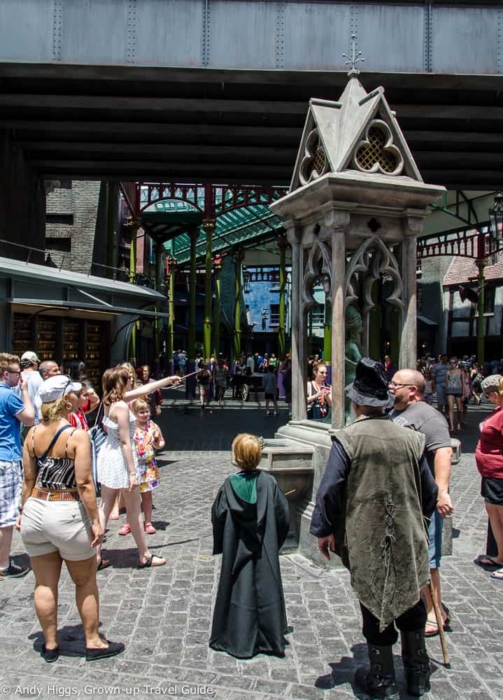 Diagon Alley Casting Spell