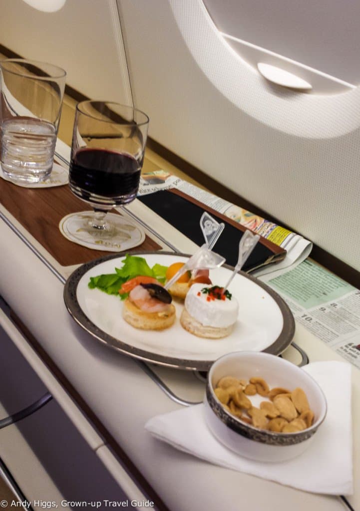 Thai First Class A380 Appetizers