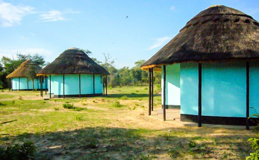 Teachers' houses at built at Ngamo High School soon after construction 2011