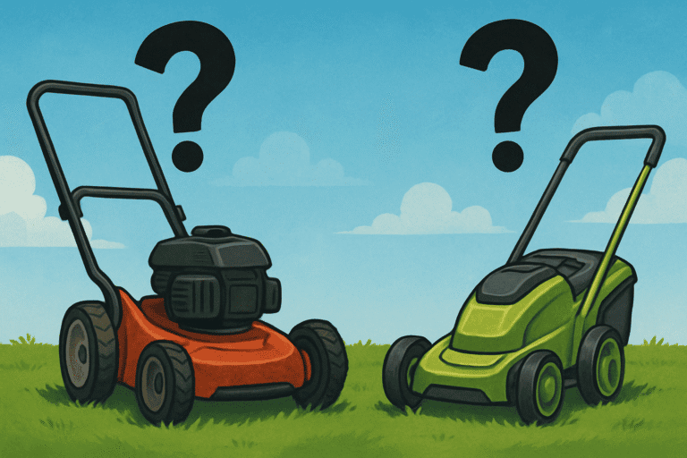 electric vs gas lawn mower