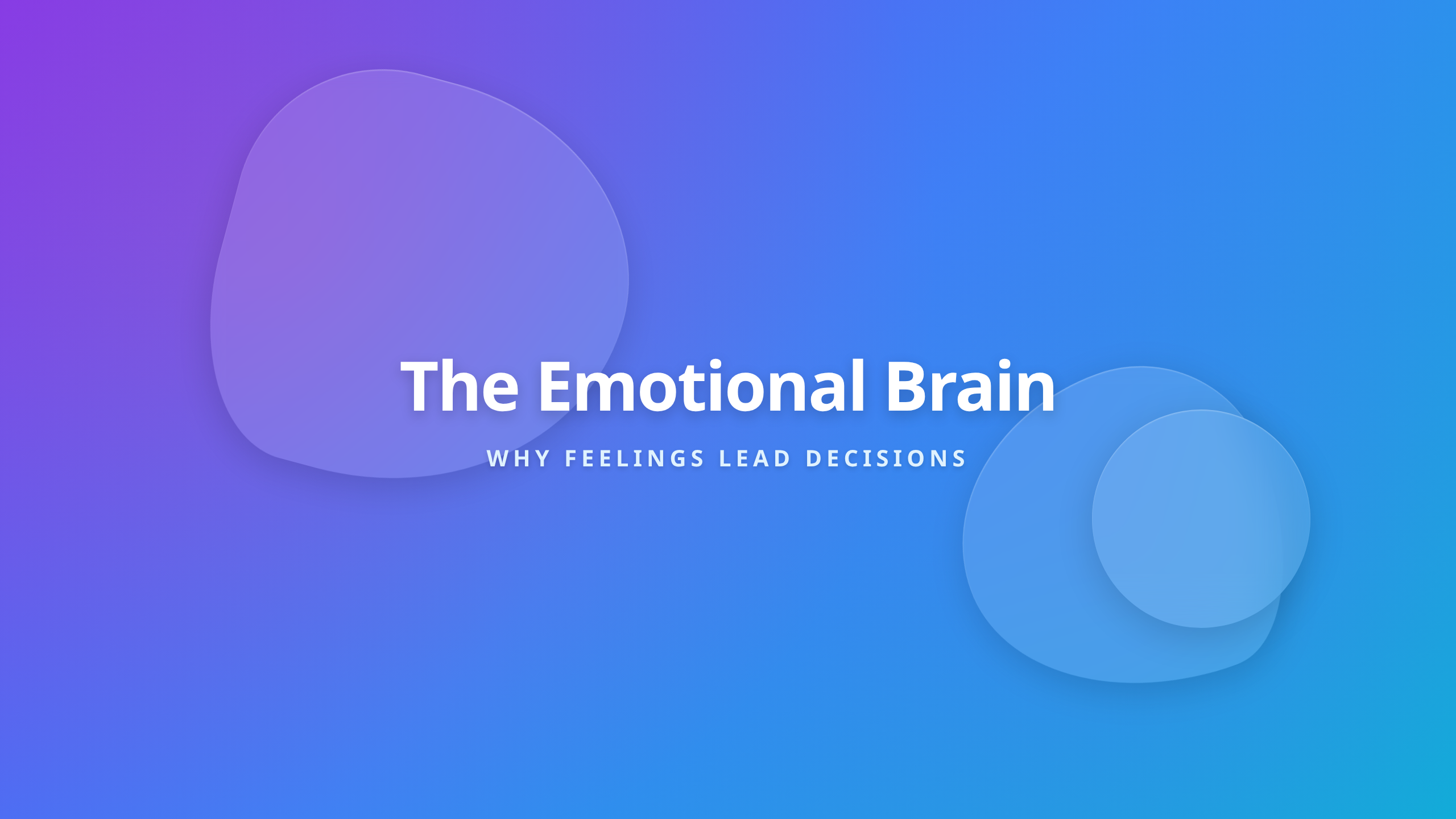 The Emotional Brain title cover showing how feelings lead decisions before logic catches up