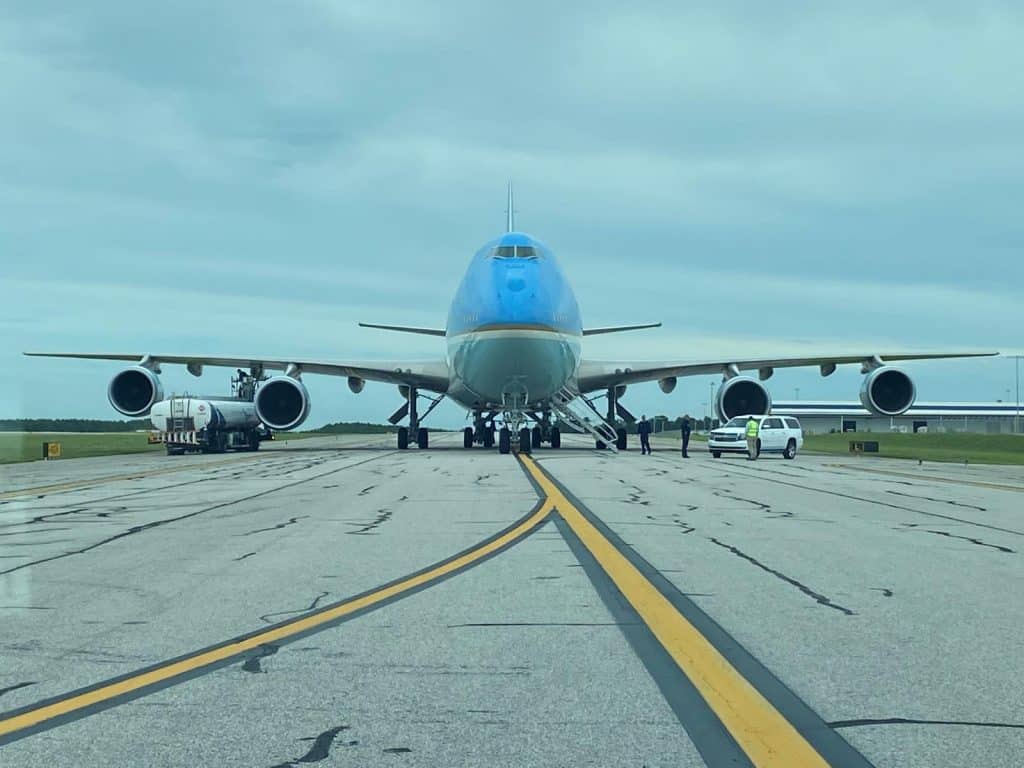 Air Force Once at GSP Airport Refueling