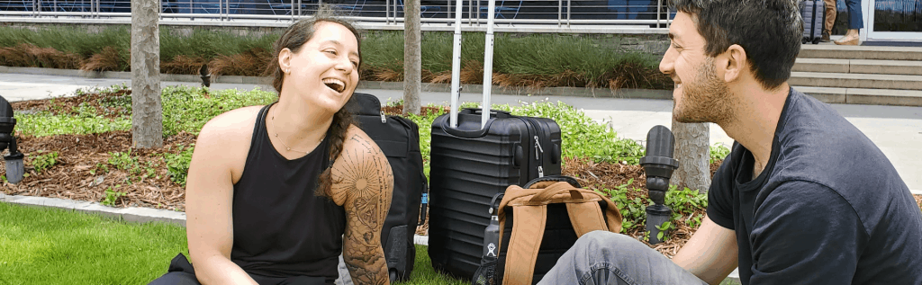 Coupling Laughing in the Garden