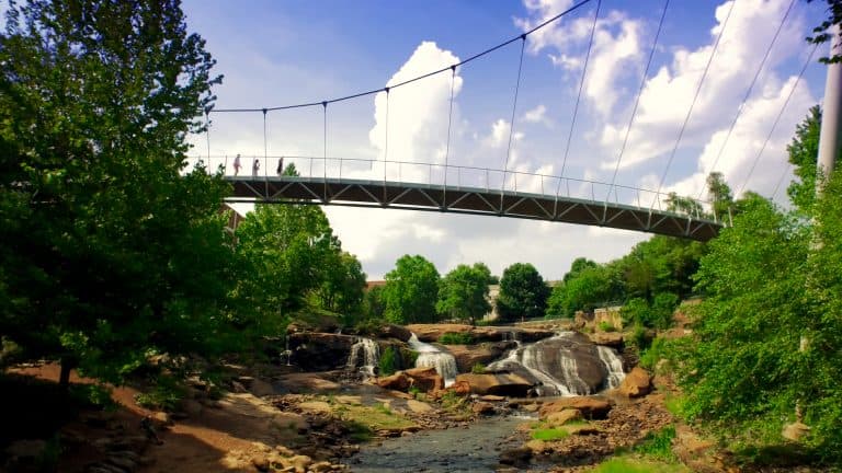 Liberty Bridge in downtown Greenville, SC