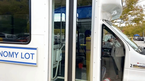 Parking Shuttle opening doors up