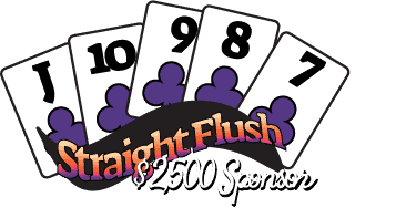 Straight Flush in purple clubs.