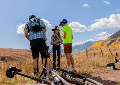 Bike riders and sunshine.