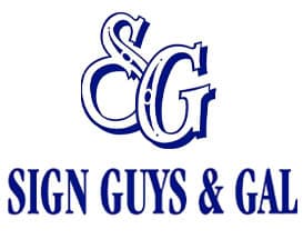 Sign Guys and Gal; leads to their website.