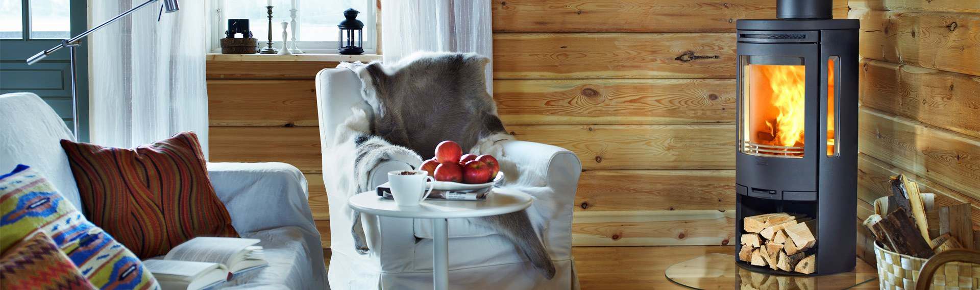 log cabin fire home slider hagley stoves