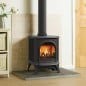 gazco-Gas-Huntingdon-20-with-clear-door-in-matt-black-stove