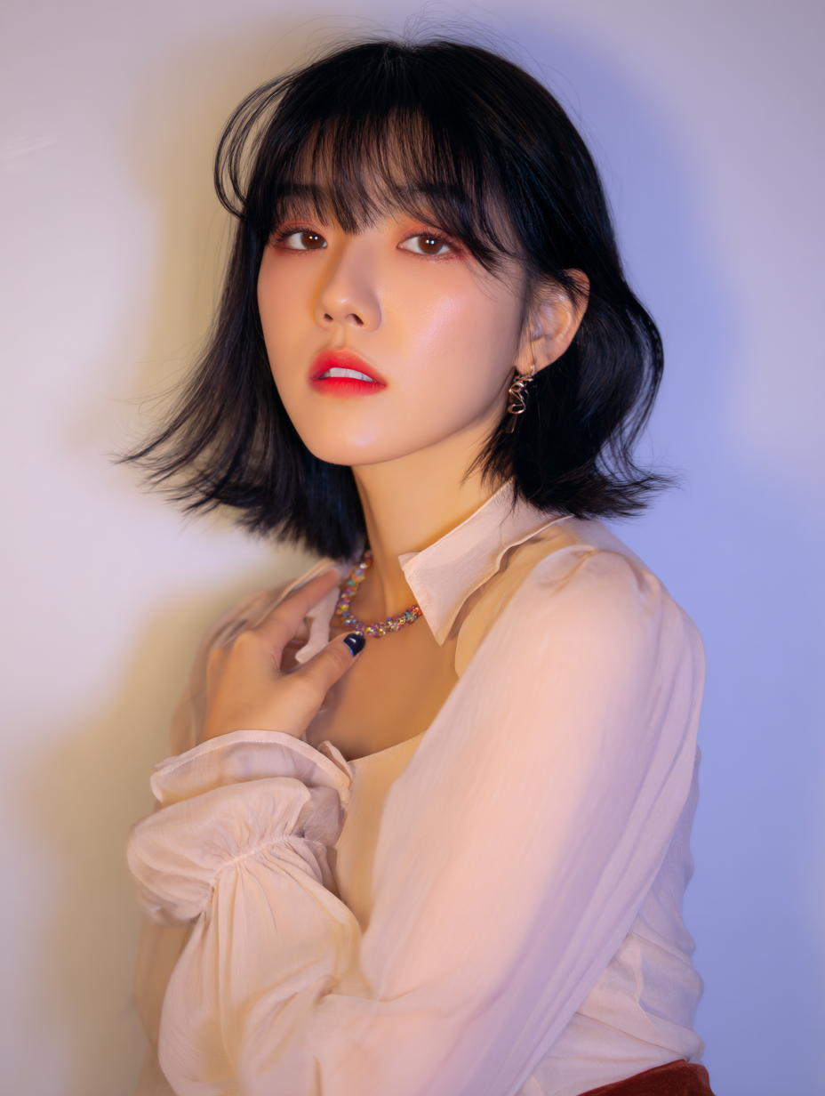 11. Korean See-Through Bangs