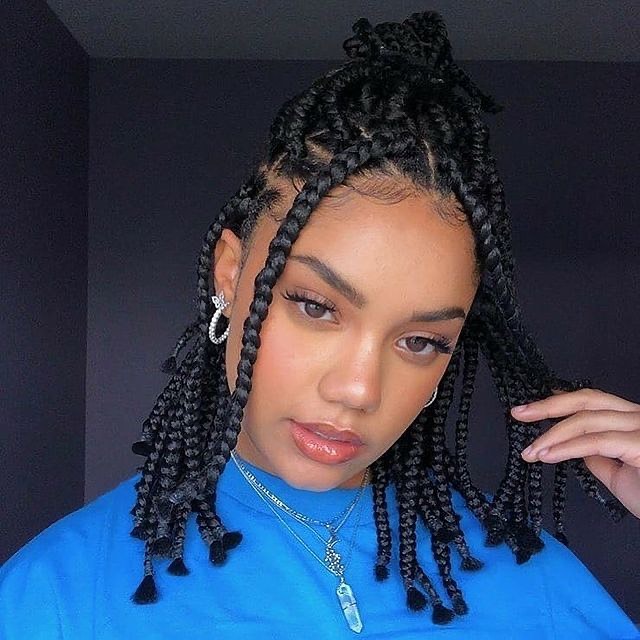 short box braids hairstyles