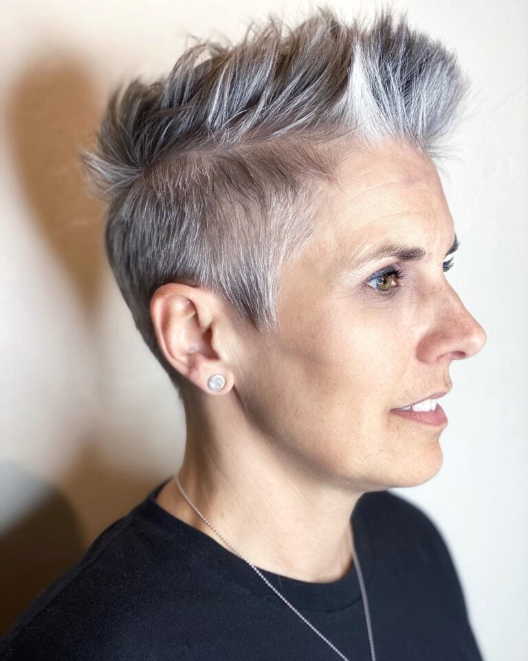 Edgy Short Hairstyles for Women Over 40