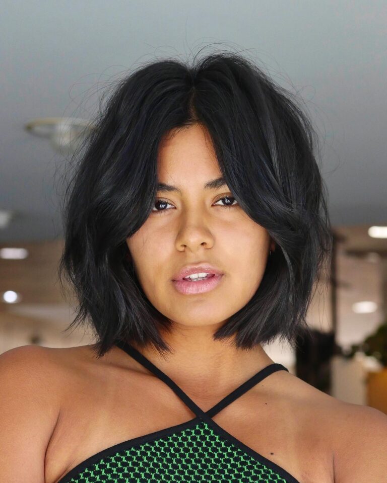 Style Curtain Bangs with Short Hair