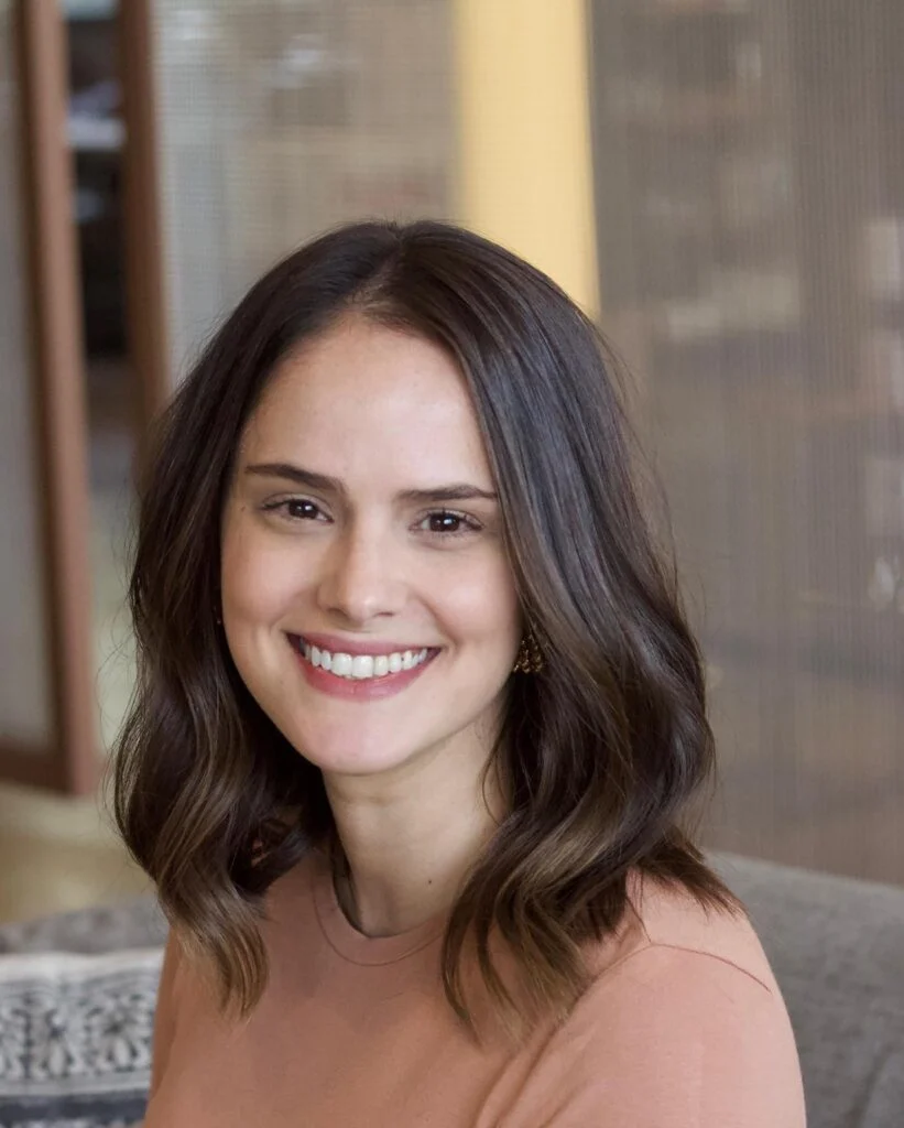 Wavy long bob with subtle layers and natural movement