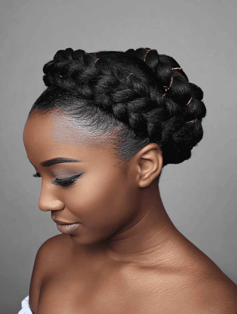 Braided Crown Updo