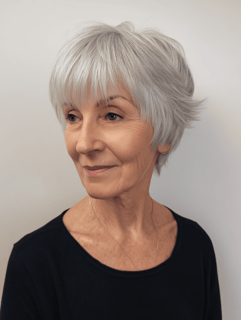 Short Layered Cut With Wispy Ends