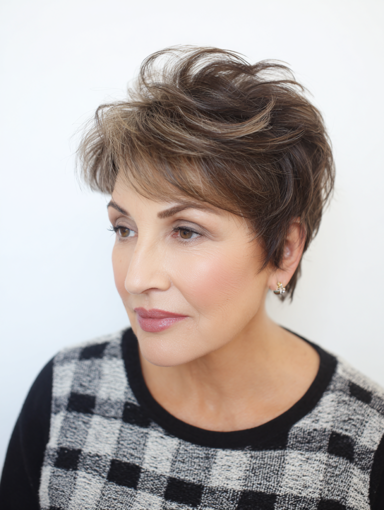 Feathered Pixie Cut